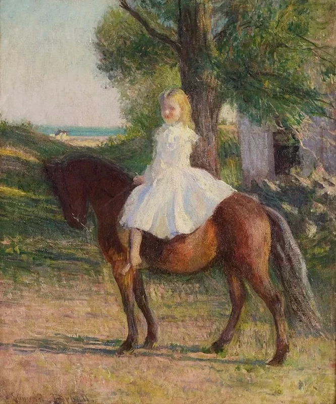 Edmund Tarbell - Josephine con il pony